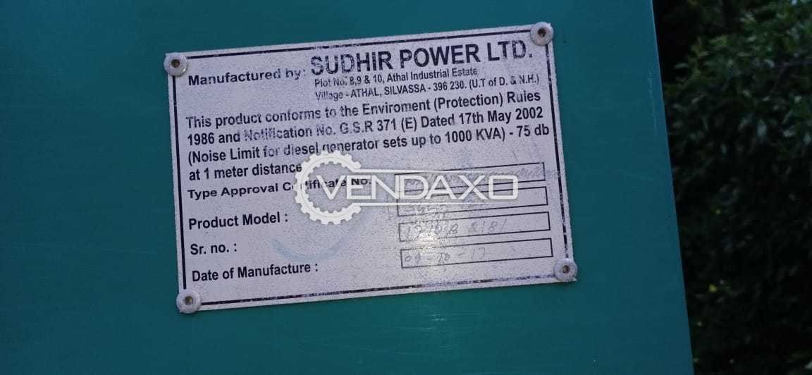 Used Cummins Sudhir Diesel Generator 125 Kva 2017 Model For Sale At Best Prices Vendaxo Alibaba.com offers 881 125kw diesel generator price products. used cummins sudhir diesel generator