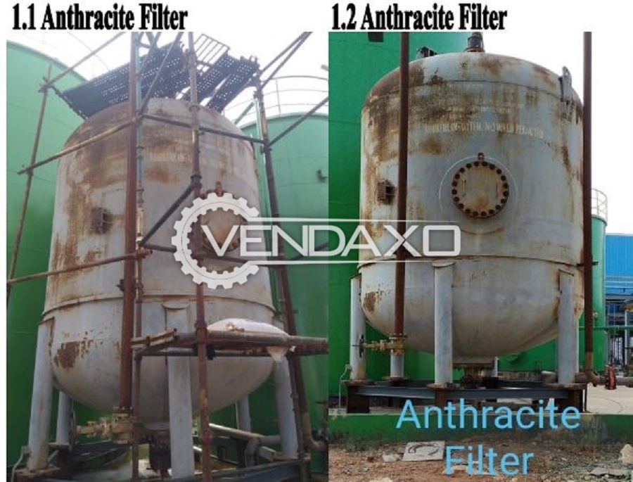 For Sale 1 Set of Anthracite Filter Used At Chemical Industry – Vessel Volume - 25.3 M3