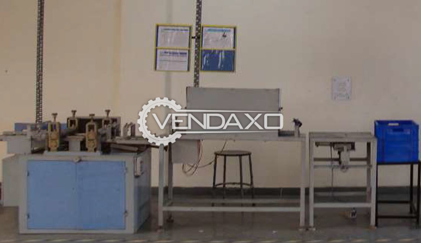 Dashmesh Rotary Marathon Pleater Machine with Precuring Oven, Paper Holding Stand, Cutting Table