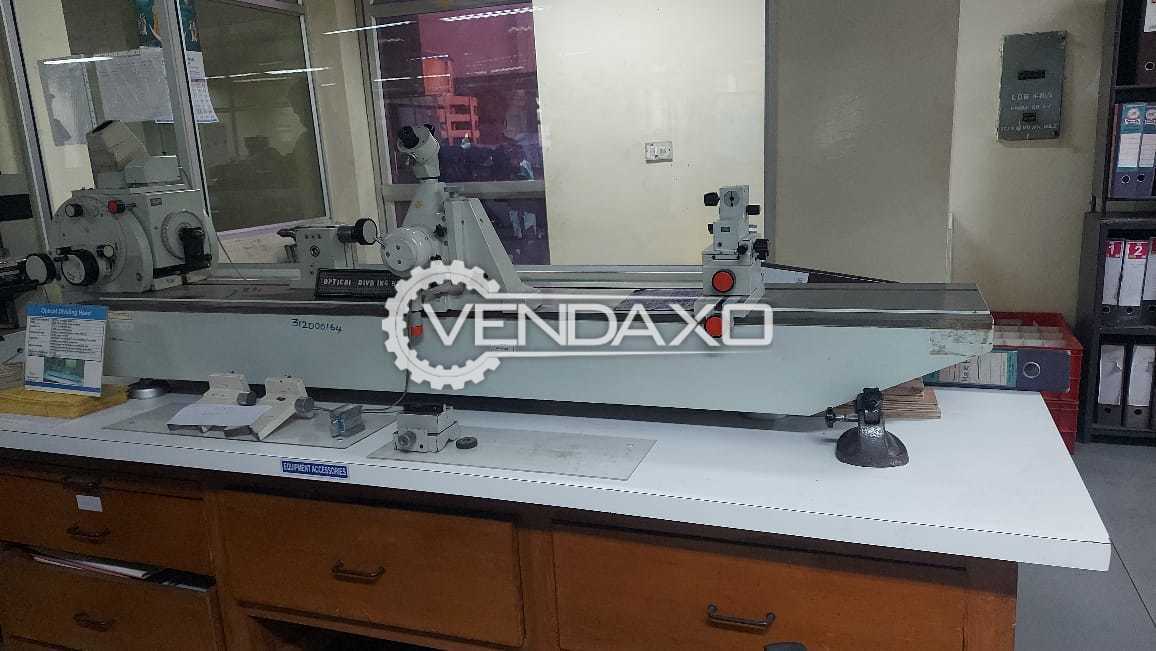 Zeiss Caral Optical Dividing Tester Machine - 1600 mm