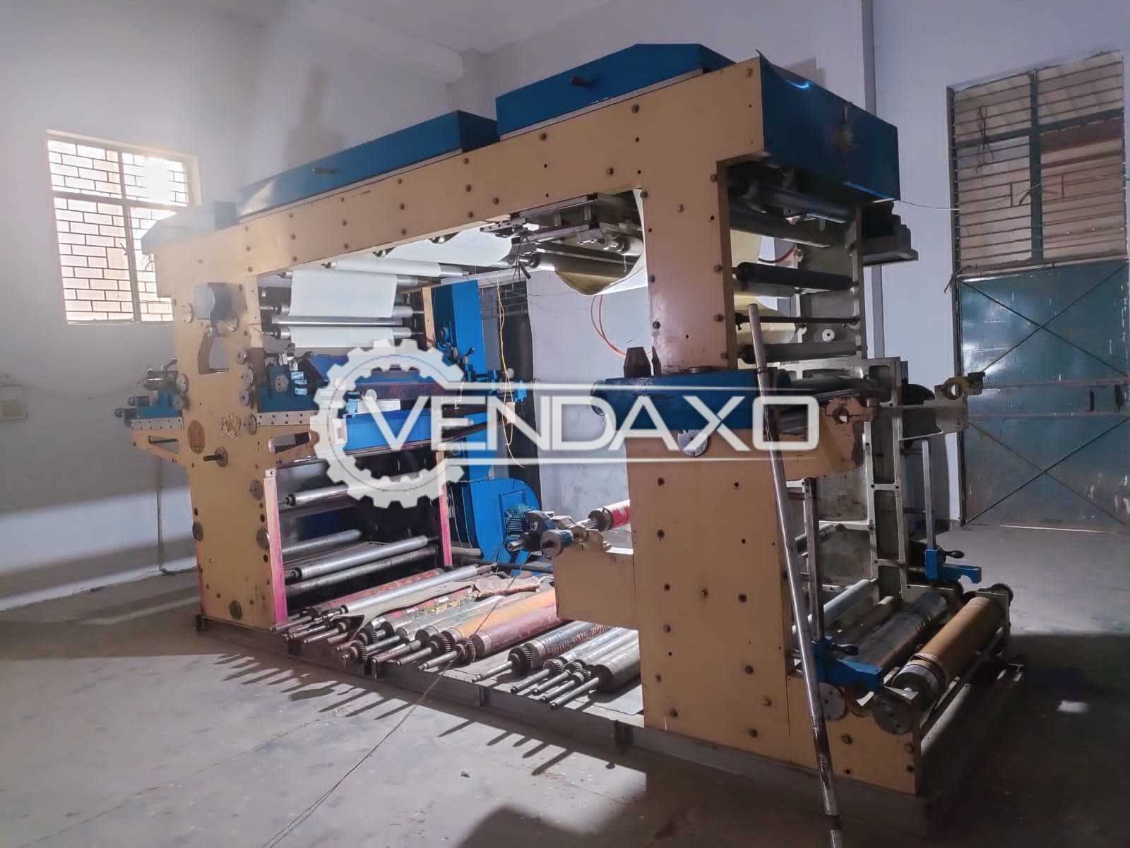 Starflex International Reel to Reel Flexographic Printing Machine - 40 Inch, 2 Color