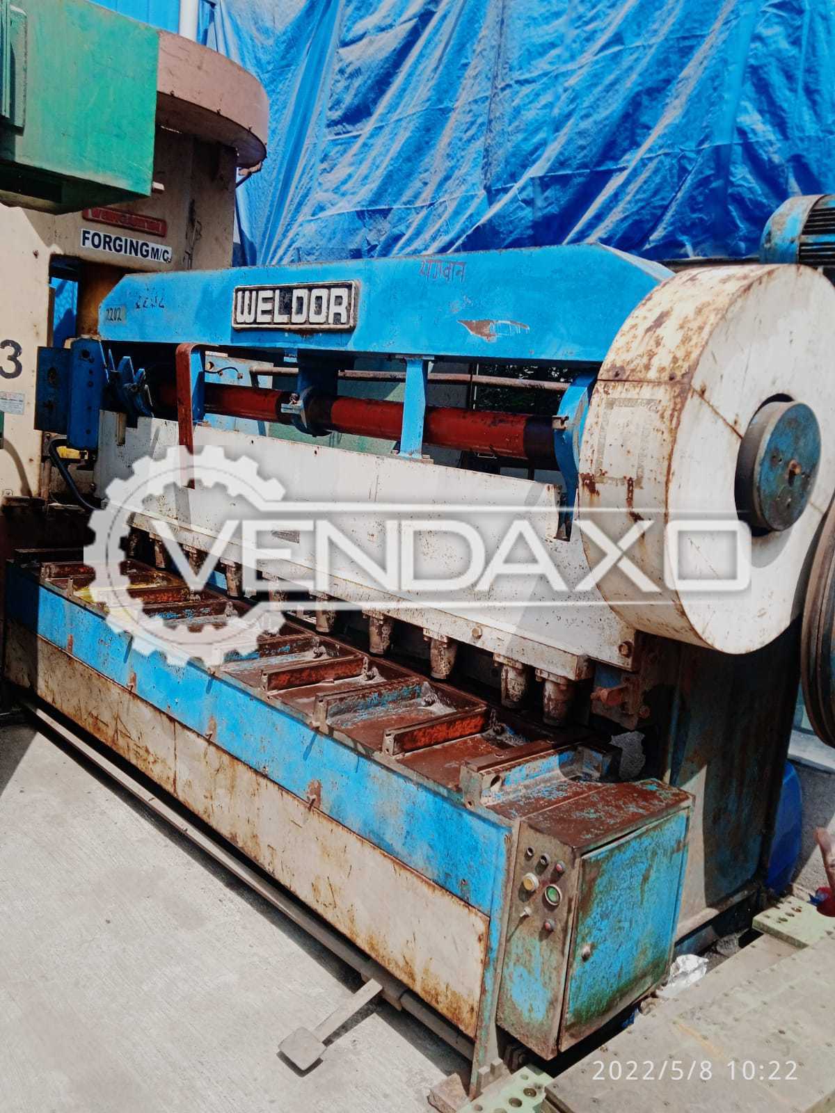 Weldor Mechanical Shearing Machine - 2.5 Meter x 6 mm