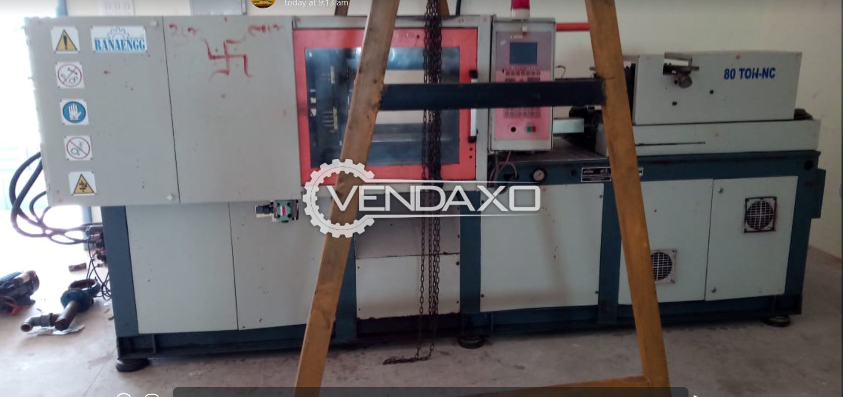 Rana & Sons Injection Moulding Machine - 80 Ton, 2015 Model