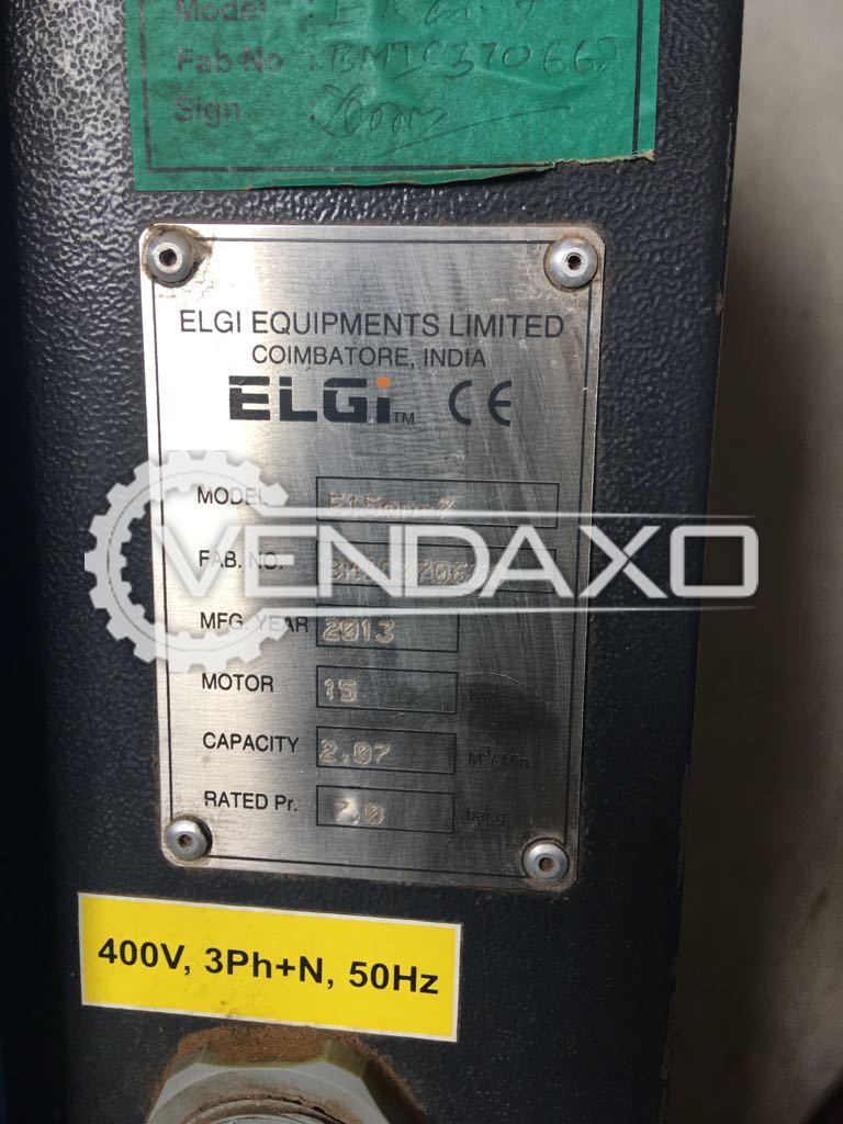 Used Elgi E15 En 7 20 Hp Air Compressor For Sale For Sale At Best Prices Vendaxo