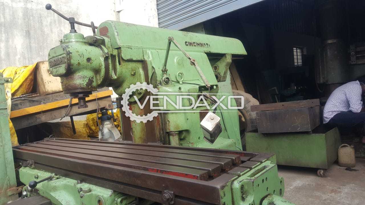 Used Cincinnati No 4 Milling Machine Table Size 15 5 X 7 2