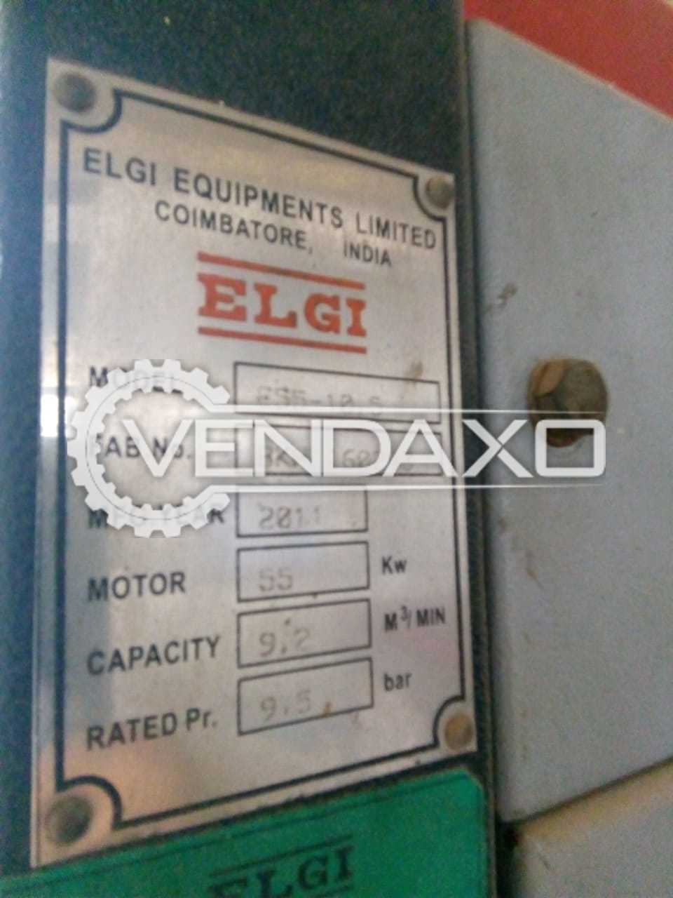 Used Elgi E55 10 5 Rotary Screw Air Compressor 55 Kw 75 Hp 2011 Model For Sale At Best Prices Vendaxo