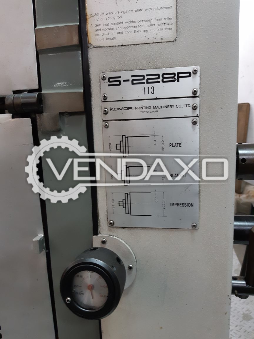 Komori sprint 228p offset printing machine 520 720 mm 2 color 1