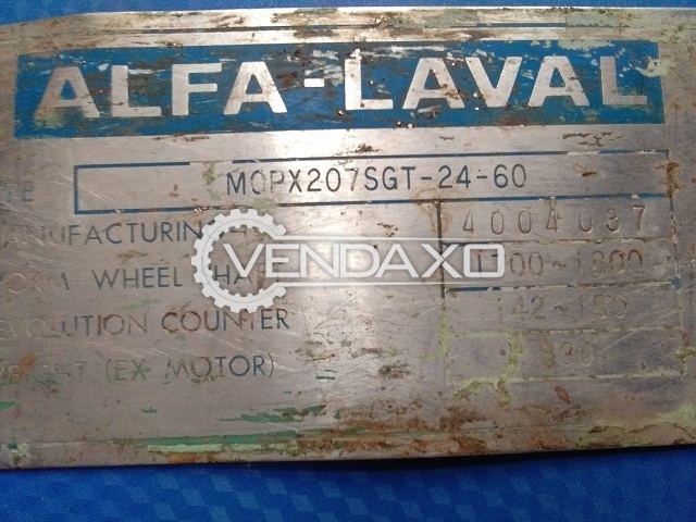 ALFA LAVAL MOPX-207-SGT-24 Oil Separator - Rated Capacity - 7400 LPH