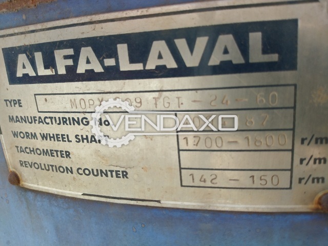 ALFA LAVAL MOPX-309-TGT-24-60 Oil Separator - Capacity - 9000 LPH