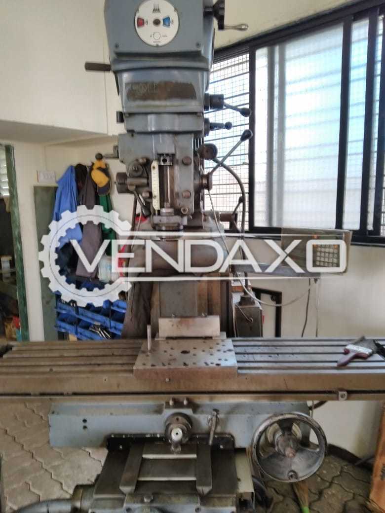 Used Ajax M1tr Turret Milling Machine Table Size 900 X 400 Mm