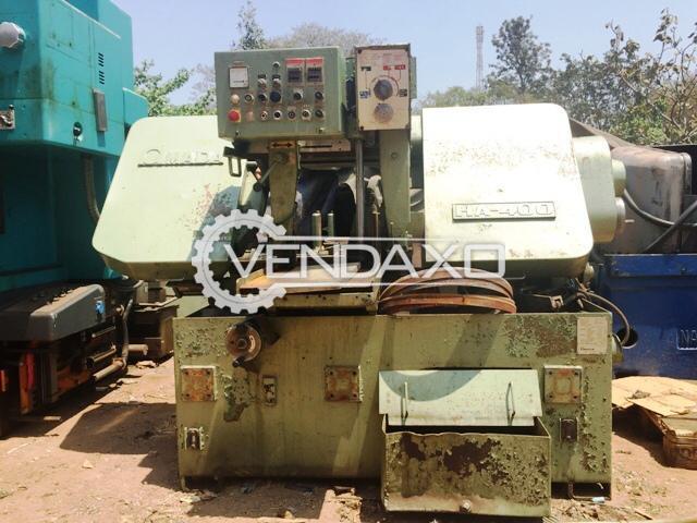 Used Amada H 400 Heavy Duty Band Saw Cutting Machine 406 X 406