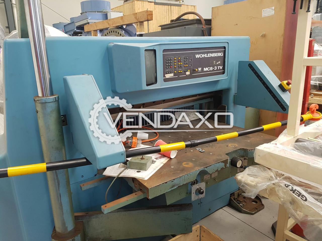 Used Wohlenberg 115 Mcs 3 Tv Paper Cutting Machine Size 45 Inch For Sale At Best Prices Vendaxo Of job storing capacity with 99 cutting steps in each job. used wohlenberg 115 mcs 3 tv paper