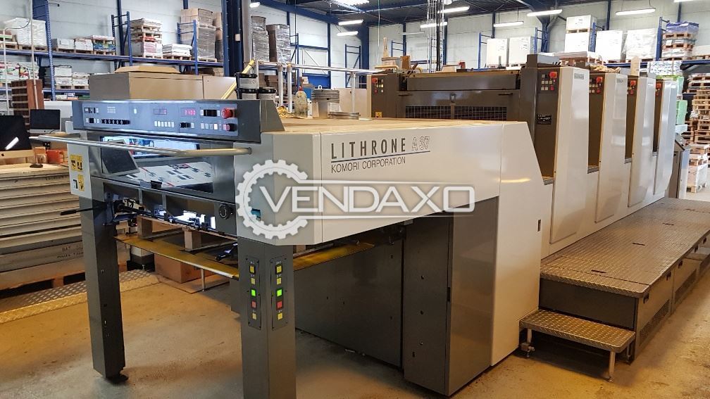 Used Komori Lithrone A437 Offset Printing Machine 4 Color 2014 Model For Sale At Best Prices Vendaxo