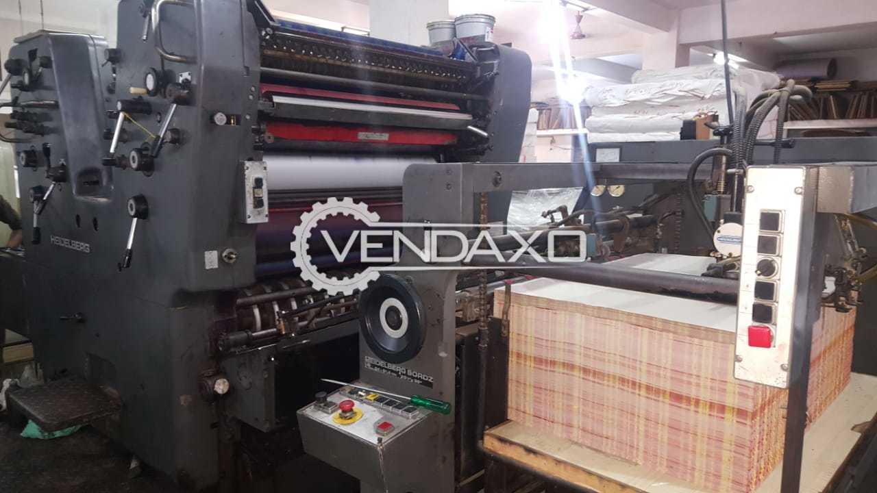 Used Heidelberg Sordz Offset Printing Machine 25 X 36 Inch 2 Color For Sale At Best Prices Vendaxo