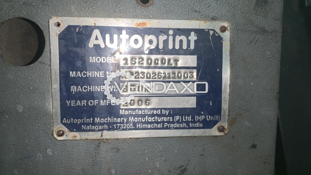 Used Autoprint 1520 Colt Printing Machine Size 15 X 20 Inch 2006 Model For Sale At Best Prices Vendaxo