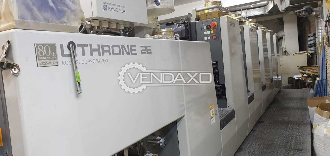 Used Komori Lithrone 526 Offset Printing Machine 5 Color 2005 Model For Sale At Best Prices Vendaxo