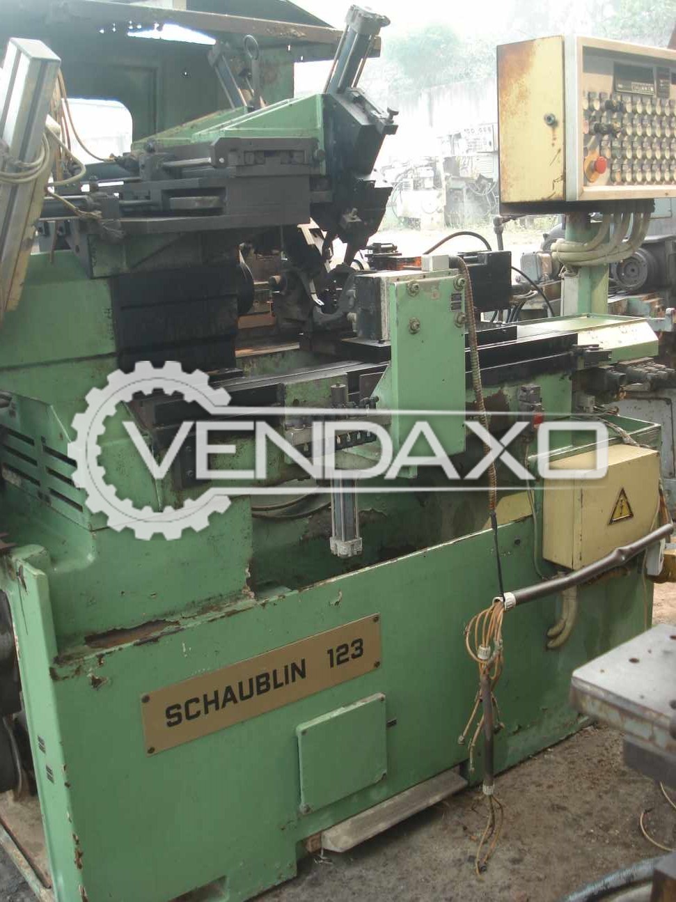 Used Schaubcin 123 Small Lathe Machine Facing Chuck 120 Mm For