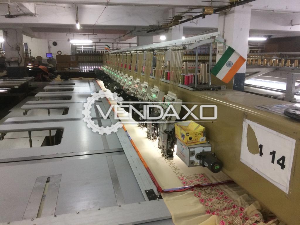Available For Sale Raj Industries & Golden Falcon Make Computerised Embroidery & Fabric Dying Machine Setup