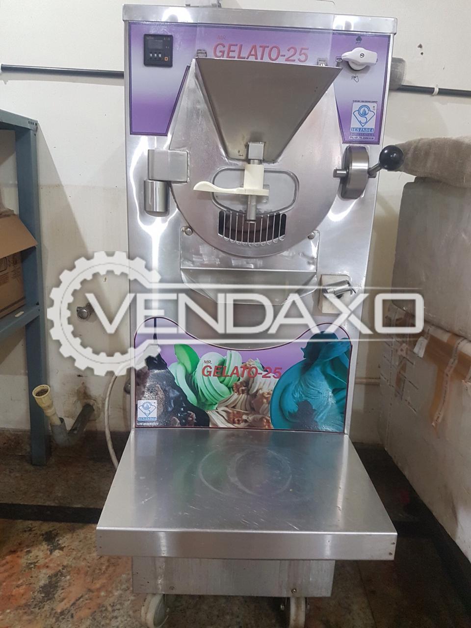 VCS India Vishwakarma Mr. Gelato-25 Ice Cream Manufacturing Batch Freezer - 25 Liter Per Hour