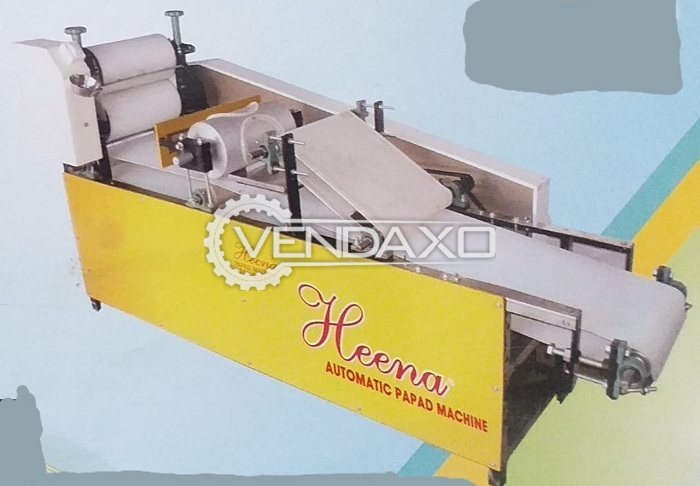 Used Heena Make Papad Making Machine 1 5 Kg In 20 Minute For